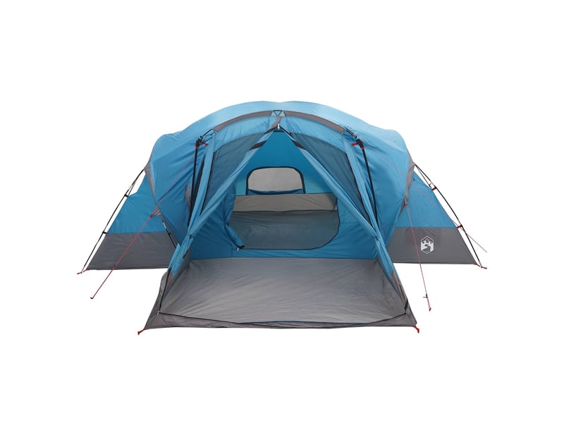  Tente de camping, tente de cabine avec auvent résistante à l'eau 10 personne bleu  - Conforama D