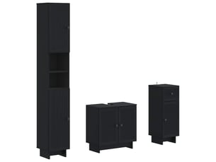 Ensemble de meuble de salle de bain 3 pièces ede noir cf63423