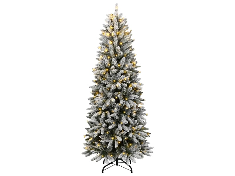  Sapin de noël - arbre de noël artificiel 300 led et neige floquée 180 cm  - Conforama A