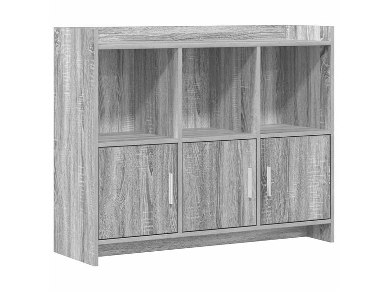  Buffet - bahut - meuble de rangement sonoma gris 98,5 x 33 x 80 cm bois d'ingénierie  - Conforama A