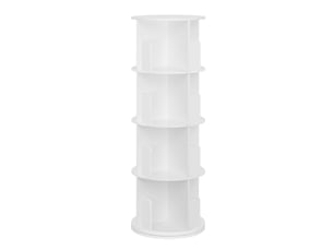 Bibliotheque coloris blanc 4 étagère(s) <strong>DESMIU</strong> <strong></strong> - 44 cm x 126 cm