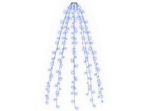 Guirlande lumineuse d'arbre de noël 180 led bleu 180 cm cf62421