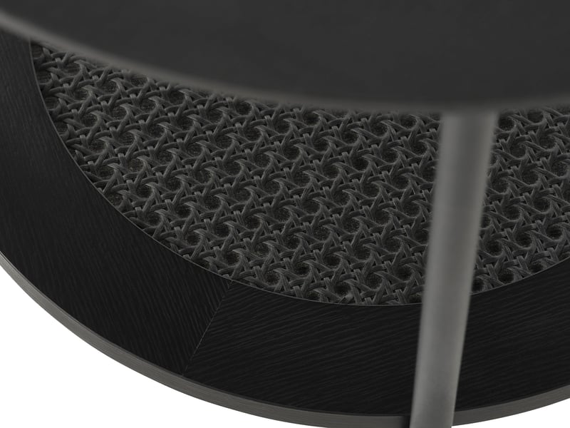  Selsey mogest - table d'appoint - 50 cm - chêne noir Mogest - Conforama D