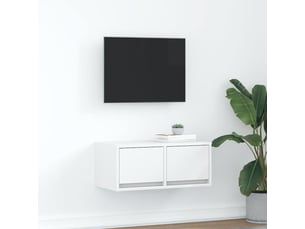 Meuble tv coloris blanc 60 cm <strong></strong>  <strong></strong>
