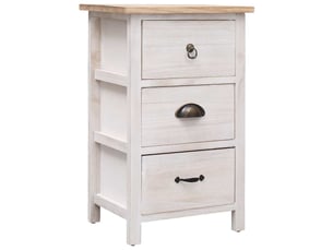 Commode 1 tiroir(s) <strong></strong> <strong></strong> coloris blanc largeur 35 cm