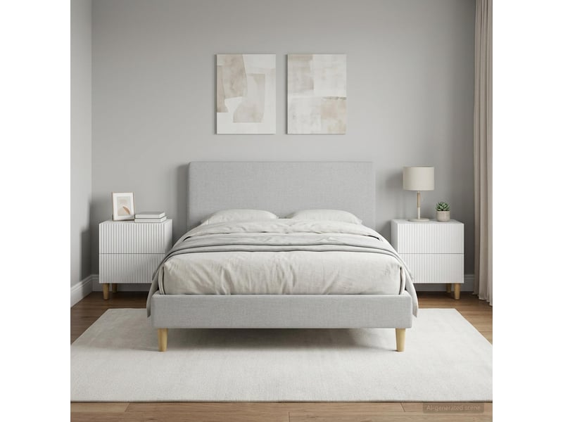  Table de chevet - cabinet de chevet - table de nuit 2 pièces blanc 43 x 34,5 x 48 cm  - Conforama C
