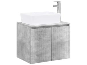 Ensemble de mobilier de salle de bain gris béton cf64683