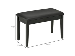 Pouf / repose pied BLOSSOM F12-012V00BK noir