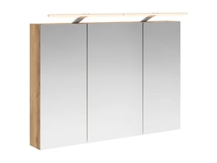Amoire de salle de bain, meuble de salle de bain avec miroir chêne artisanal shl9428