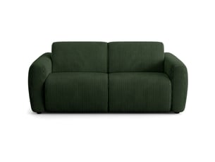 Canapé droit convertible HOMIFAB Suzie 3 places Velours vert
