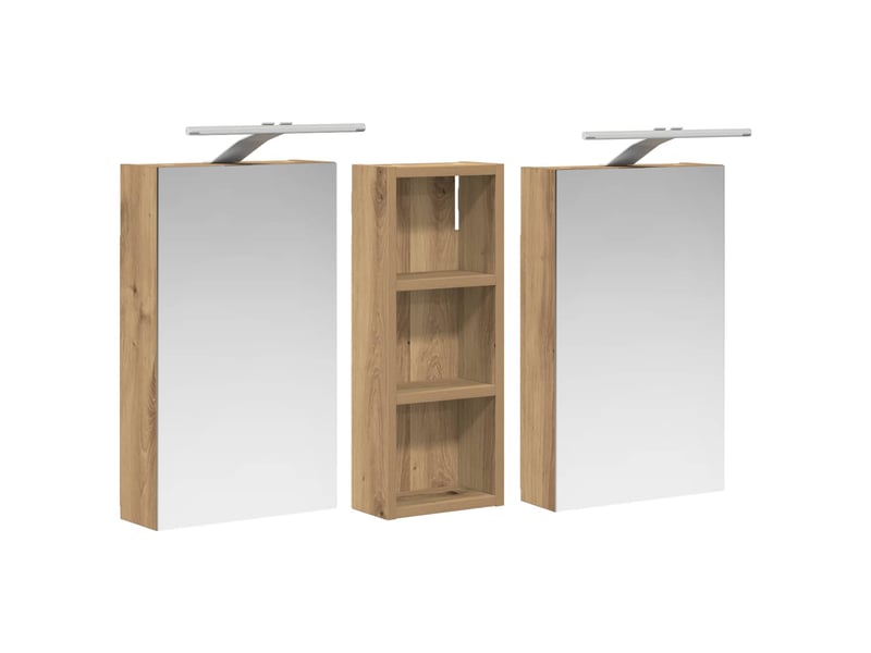  Ensemble de meubles de salle de bain 3 pcs 80x10.5x50 cm shl8591  - Conforama E