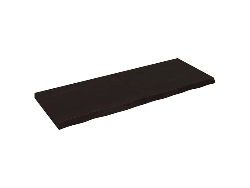  Comptoir de salle de bain, plan de travail marron foncé bois massif traité cf65878  - Conforama A