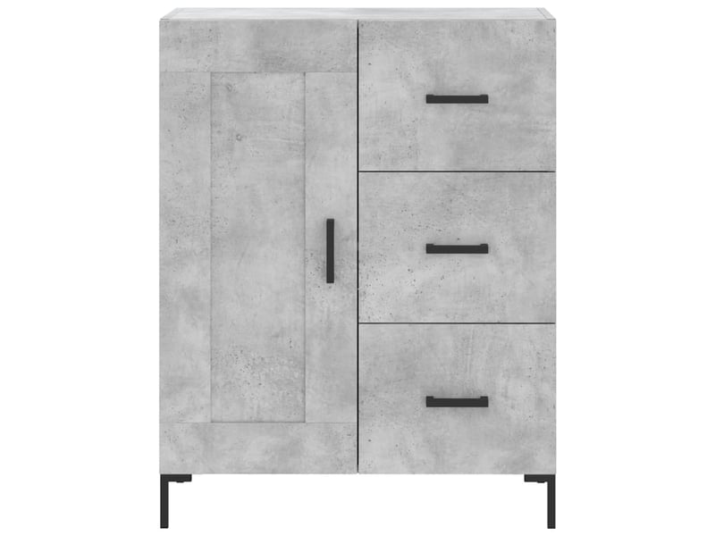  Buffet - bahut - meuble de rangement gris béton 69,5x34x90 cm bois d'ingénierie  - Conforama E