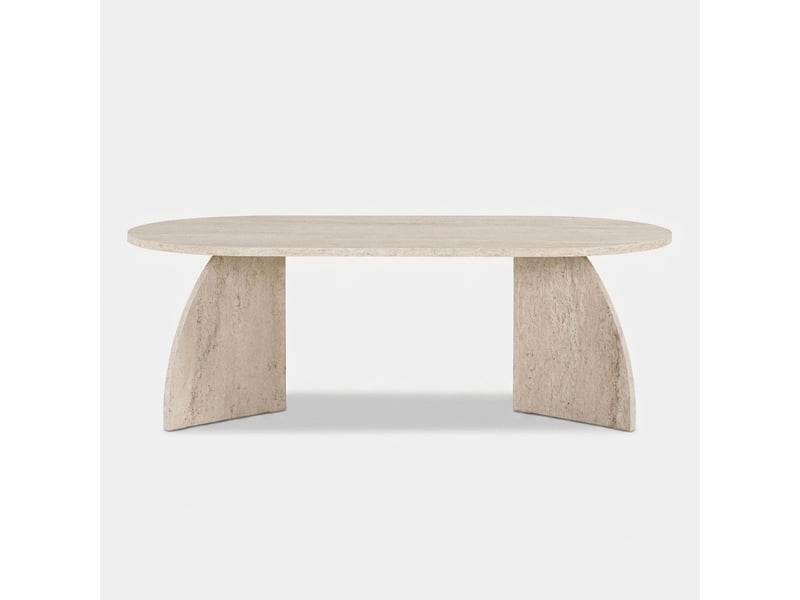  Table de salon moderne en bois 120x60 melina - beige  - Conforama C