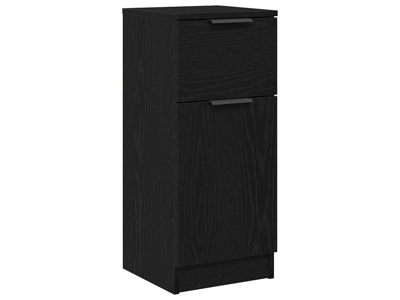  Buffet - bahut - meuble de rangement 2 pc chêne noir 30 x 30 x 70 cm bois d'ingénierie  - Conforama E