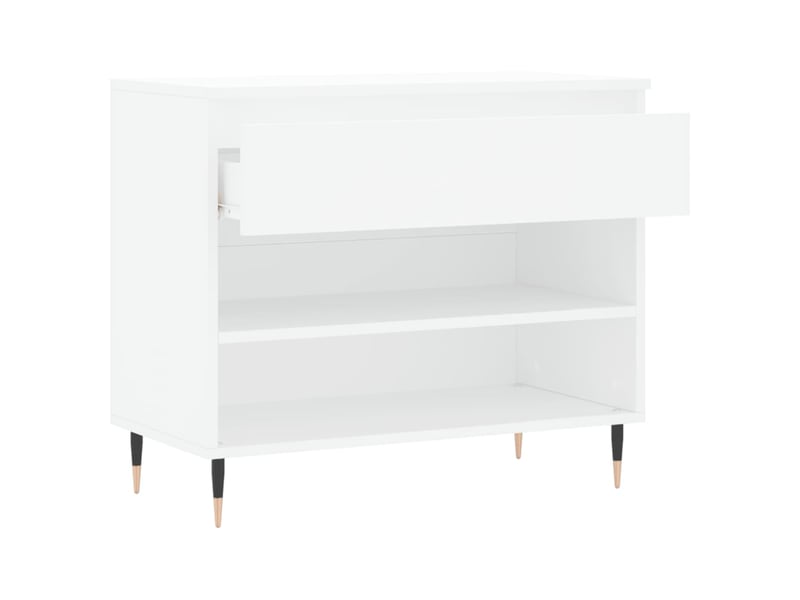  Meuble à chaussure | armoire à chaussures blanc 70x36x60 cm bois d'ingénierie shl9427  - Conforama E