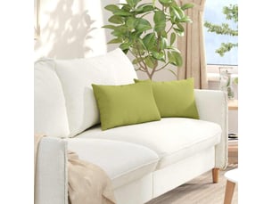 Lot de 2 coussins de canapé, coussins décoratifs tissu vert clair 50 x 30 cm cf58975