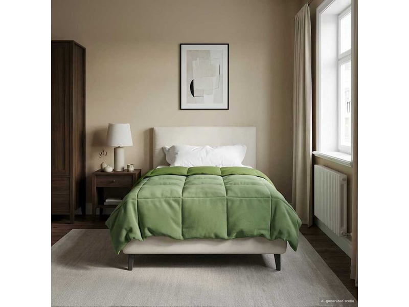  Duvet d'hiver - couette 155 x 220 cm hiver - couette microfibre (100% polyester)  - Conforama D
