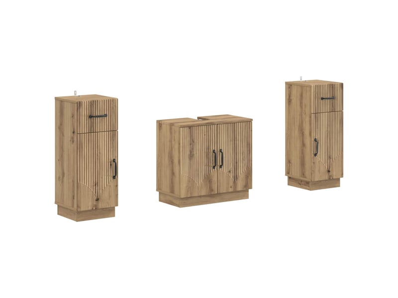  Ensemble de meuble de salle de bain 3 pièces hoorn cf63467  - Conforama A