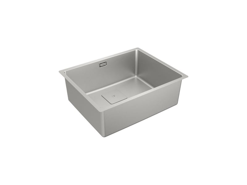  Evier cuisine 1 cuve inox 1810 brosse mate 540x500 installation 3 options silentsmart TEK8434778025255 - Conforama C