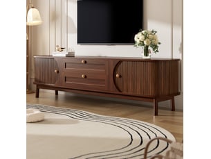 Meuble tv coloris marron 170 cm OKWISH