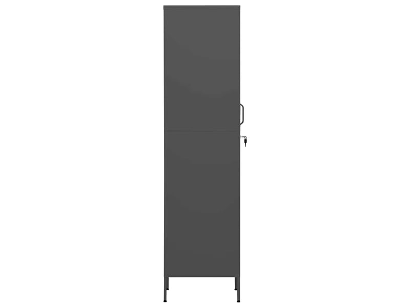  Armoire à casier, rangement de bureau anthracite 35x46x180 cm acier  - Conforama D