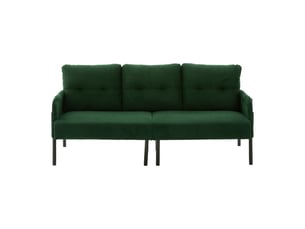 Canapé droit fixe <strong>BGSRYAO</strong> <strong></strong> 3 places Tissu vert