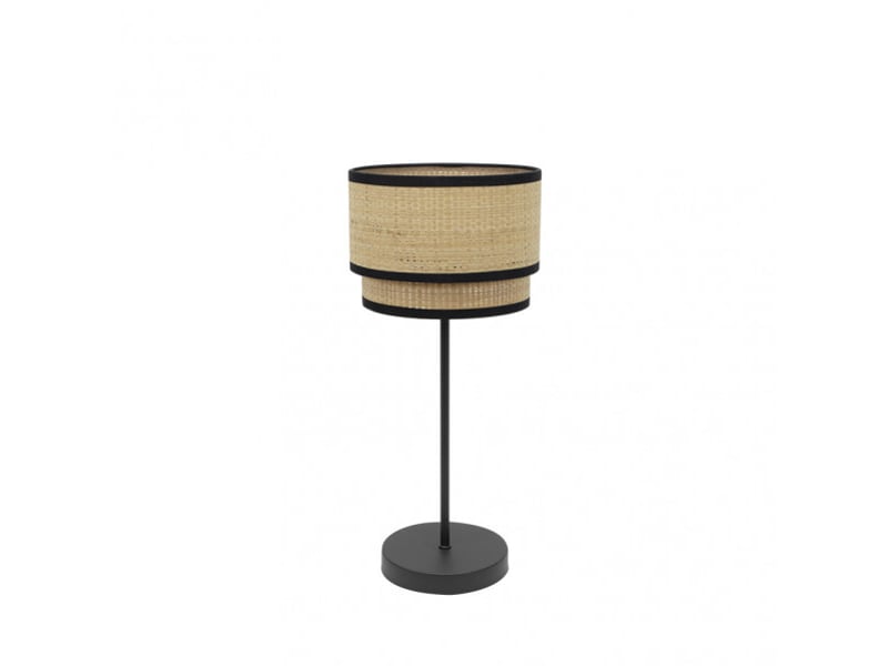  Lampe à poser fabrilamp roque e14 coloris noir naturel 41 x 18 x 18 cm 172871009 - Conforama A