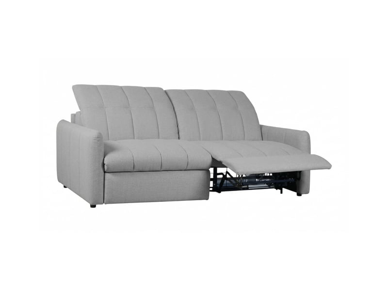 Canapé roma 2 places convertible avec relax électrique en tissu - gris foncé ROMA - Conforama D