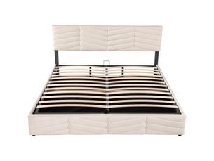 Lit 2 places 180x200 cm coloris beige