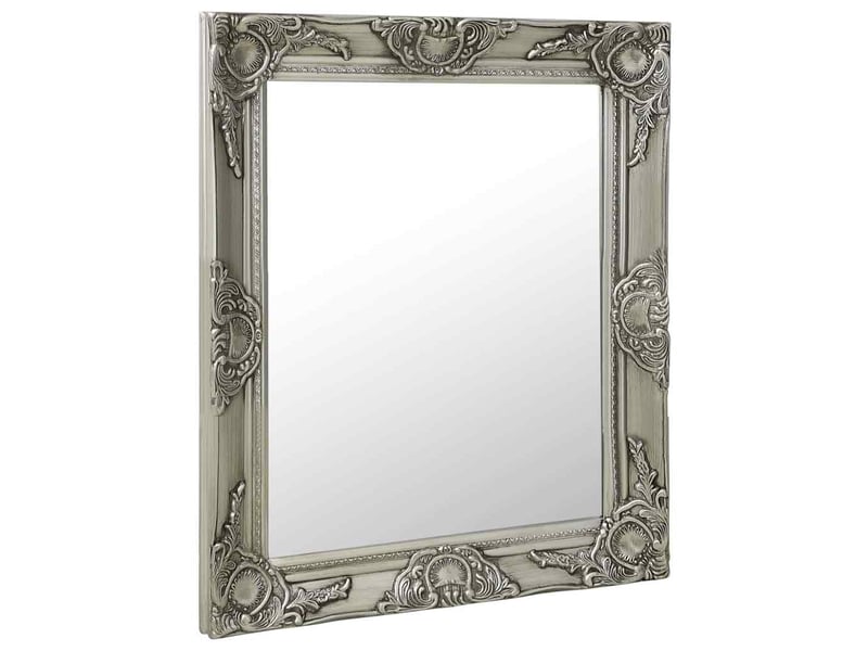  Miroir mural style baroque 50x60 cm argenté cf62884  - Conforama B