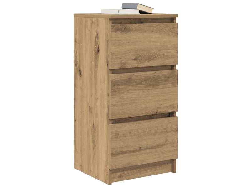  Buffet - bahut - meuble de rangement chêne artisanal 37,5x35x76 cm bois d'ingénierie  - Conforama D