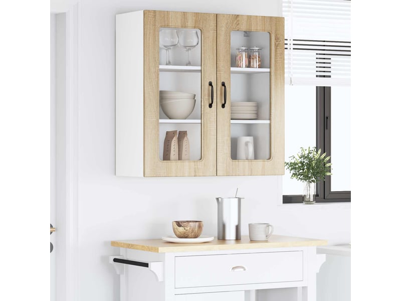  Meuble mural de cuisine | armoire de cuisine chêne sonoma 80x31x80cm shl3501  - Conforama D