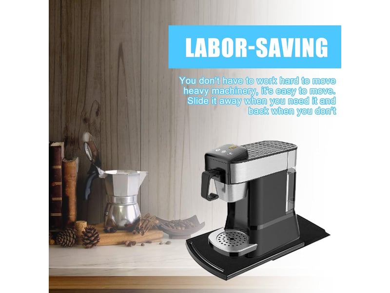 1 pièces plateau à café coulissant, tapis de machine à café coulissant,pour petits appareils de cuisine cafetière, grille-pain, presse-agrumes,mixeur - Conforama C