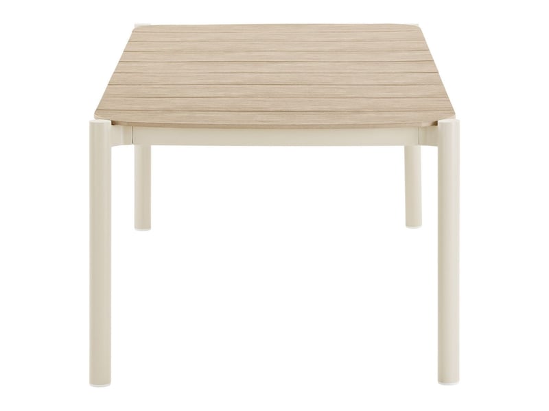  Table de jardin rectangulaire en aluminium plateau polyéthylène aspect bois - abelina ABELINA - Conforama D