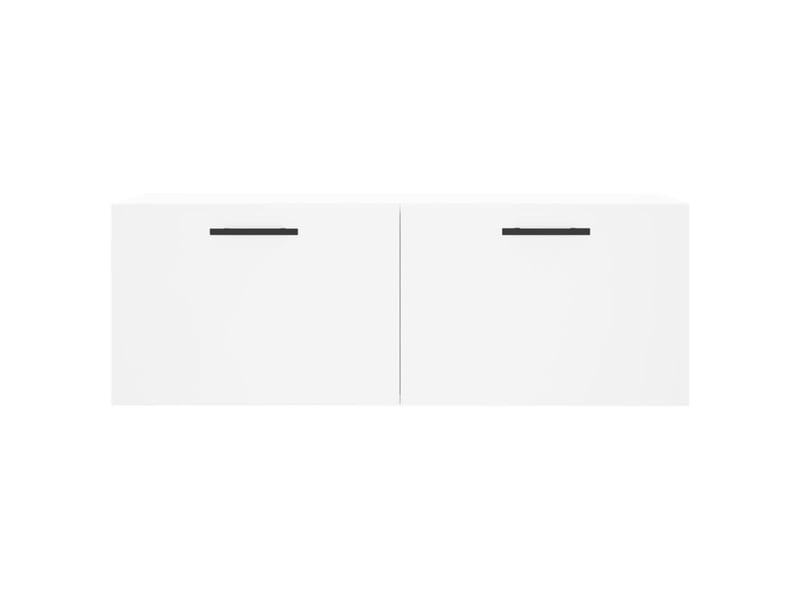  Armoire murale salon, meuble de rangement blanc 100x36,5x35 cm bois d'ingénierie  - Conforama E