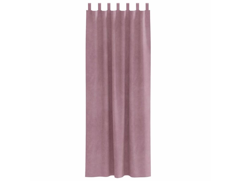  Lot de 2 rideaux, rideaux de fenêtre rose foncé 140 x 260 cm velours cf44118  - Conforama D