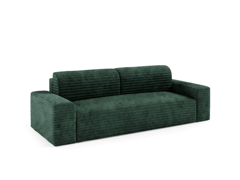  Canapé coco avec fonction de couchage couleur : tilia vert fonce  - Conforama C
