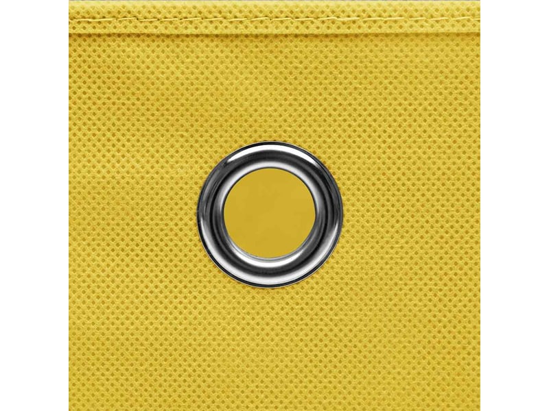  Boîtes de rangement 10 pcs jaune 32x32x32 cm tissu  - Conforama D