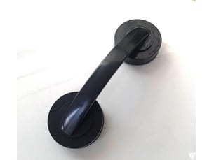 Poignée de porte à ventouse pour réfrigérateur, poignée murale pour salle de bain et tiroir de cuisine (noir)