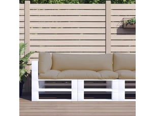 Lot de 3 coussins de palette, coussins de canapé taupe tissu cf59714