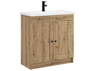 Ensemble de mobilier de salle de bain chêne artisanal shl2920