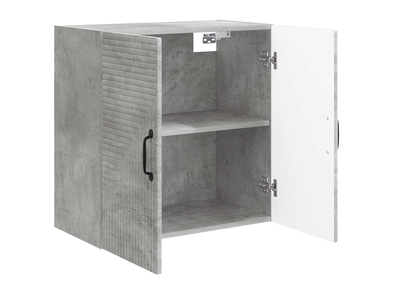  Armoire murale salon, meuble de rangement gris béton 59x31x60 cm bois d'ingénierie shl8739  - Conforama C