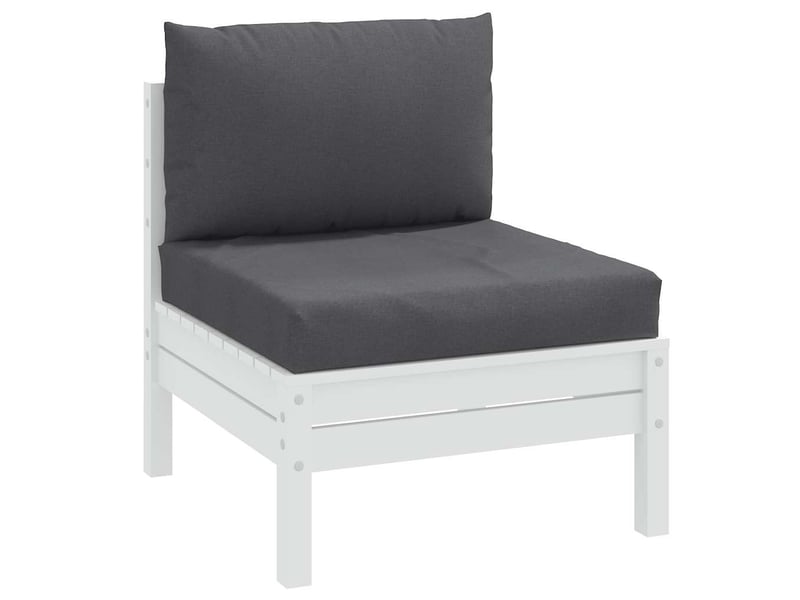  Lot de 2 coussins de palette, coussins de canapé anthracite mélangé tissu cf59476  - Conforama B