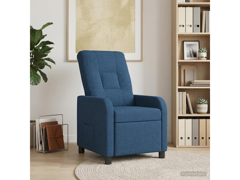 Vidaxl fauteuil inclinable bleu tissu - Conforama B