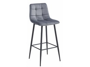 tabouret de bar  SANS MARQUE  - gris hauteur d'assise 76 cm vendu Par 4