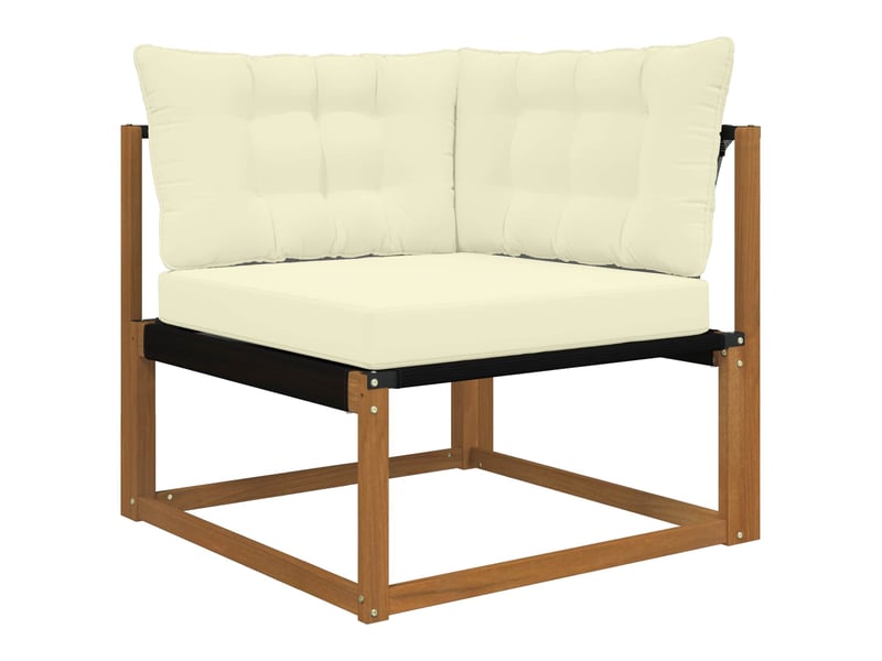  Coussin de canapé d'extérieur, coussin de chaise polyester crème 68,5 x 68,5 cm cf54077  - Conforama C