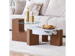 Table basse  coloris gris SOGEU 