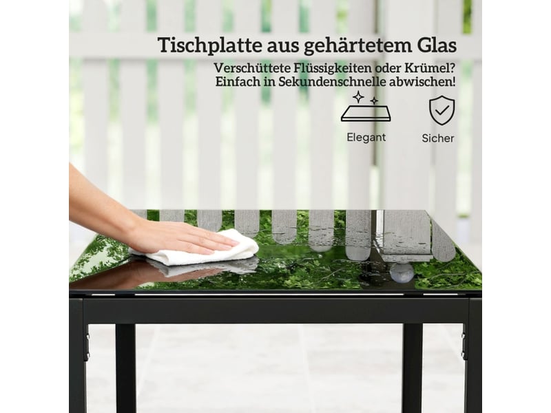  Salon de jardin 2 pièces ensemble de jardin en rotin 2 chaises de jardin table basse incluse coussins amovibles blanc crème  - Conforama D