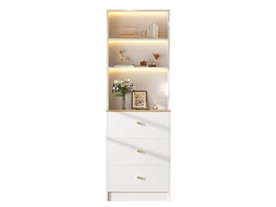 Commode 3 tiroir(s)    SEYAKANY  coloris bicolore largeur 60 cm